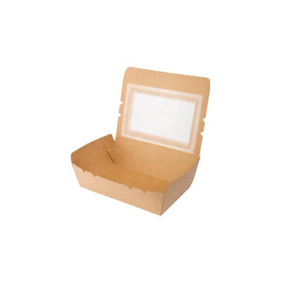 Revive Kraft Lunch Box with Window 24 oz | 750 ml