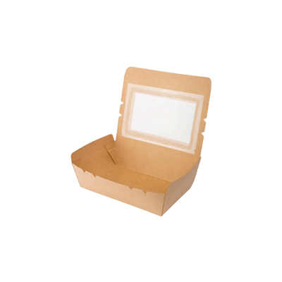Revive Kraft Lunch Box with Window 30 oz | 900 ml