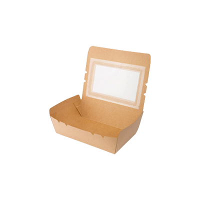 Revive Kraft Lunch Box with Window 40 oz | 1250 ml