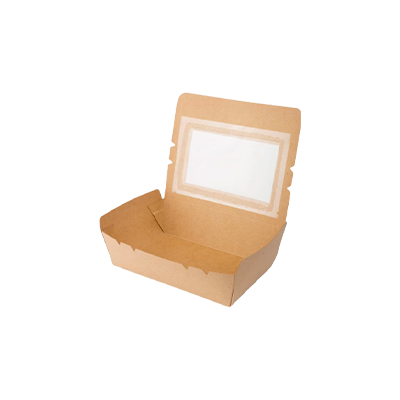 Revive Kraft Lunch Box with Window 54 oz | 1600 ml